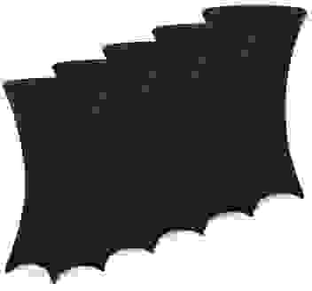 5x Stehtischhusse Ø60 cm schwarz