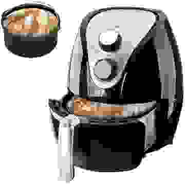 9in1 Heißluftfritteuse und Brotbackautomat Schwarz 3,6L