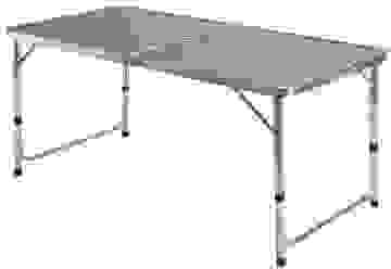 Campingtisch Grau Aluminium 120x60x70cm klappbar