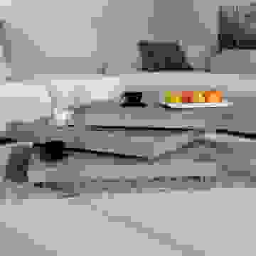 Couchtisch New York Grau 76x76 cm verstellbar
