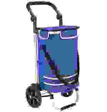 Einkaufstrolley Blau Alu 56L 31x24x54cm