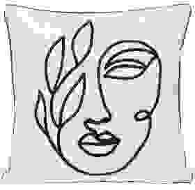 Kissen Floral Face 50x50 cm