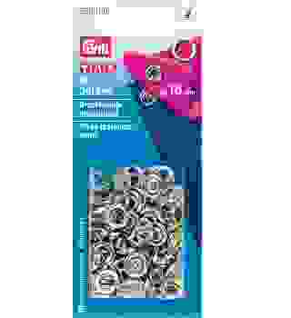 Prym Jersey-Druckknopf  mit Zackenring 10mm silberfarbig  Nachfüllpack