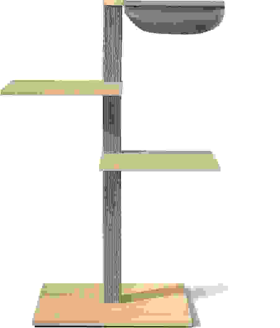 VIU-3 Kratzbaum – Ahorn Grau / Patinagrün