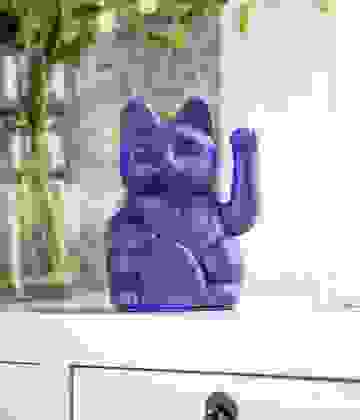 Winkekatze Lucky Cat Classic Violet