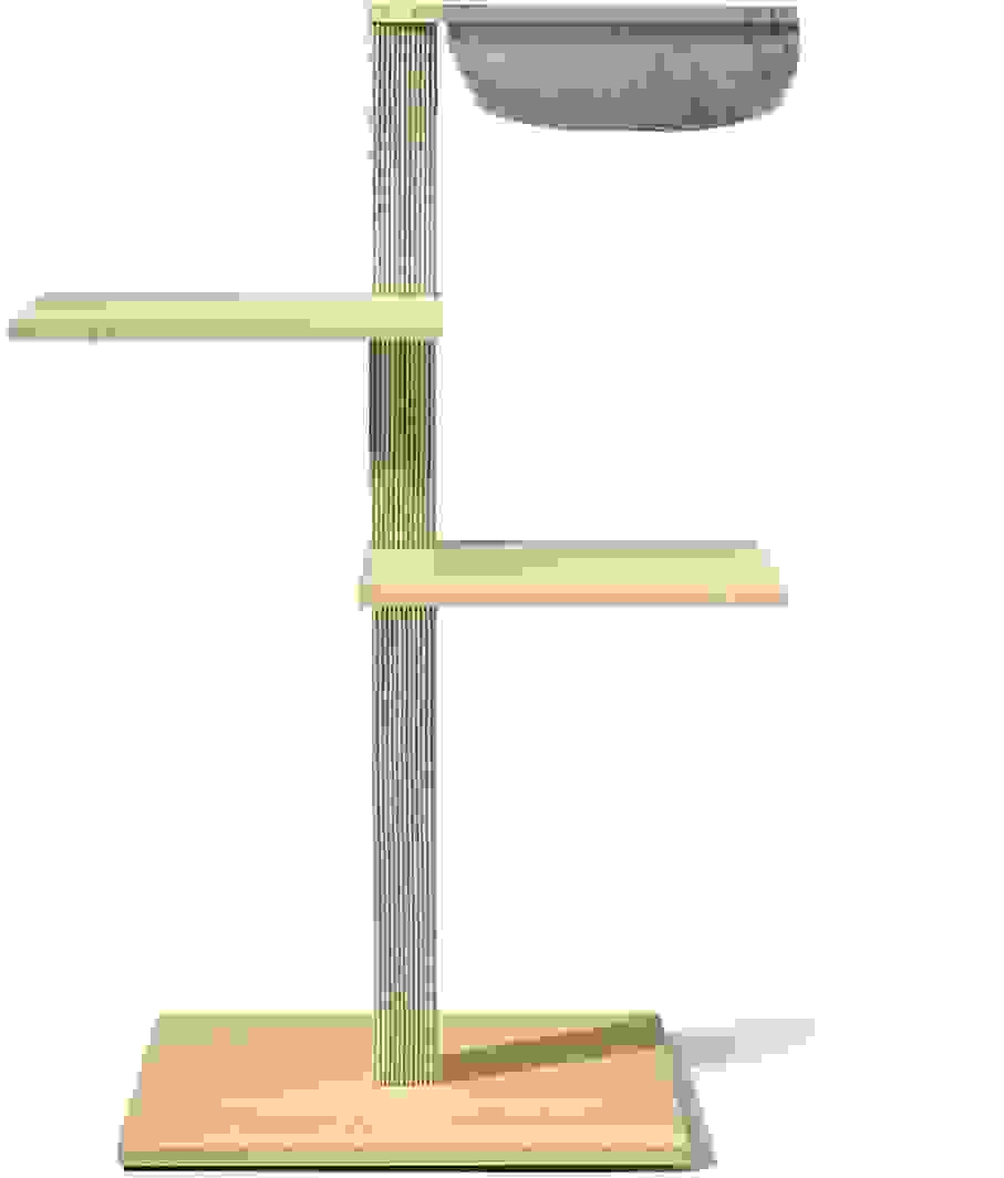 VIU-3 Kratzbaum – Ahorn Natur / Steingrau