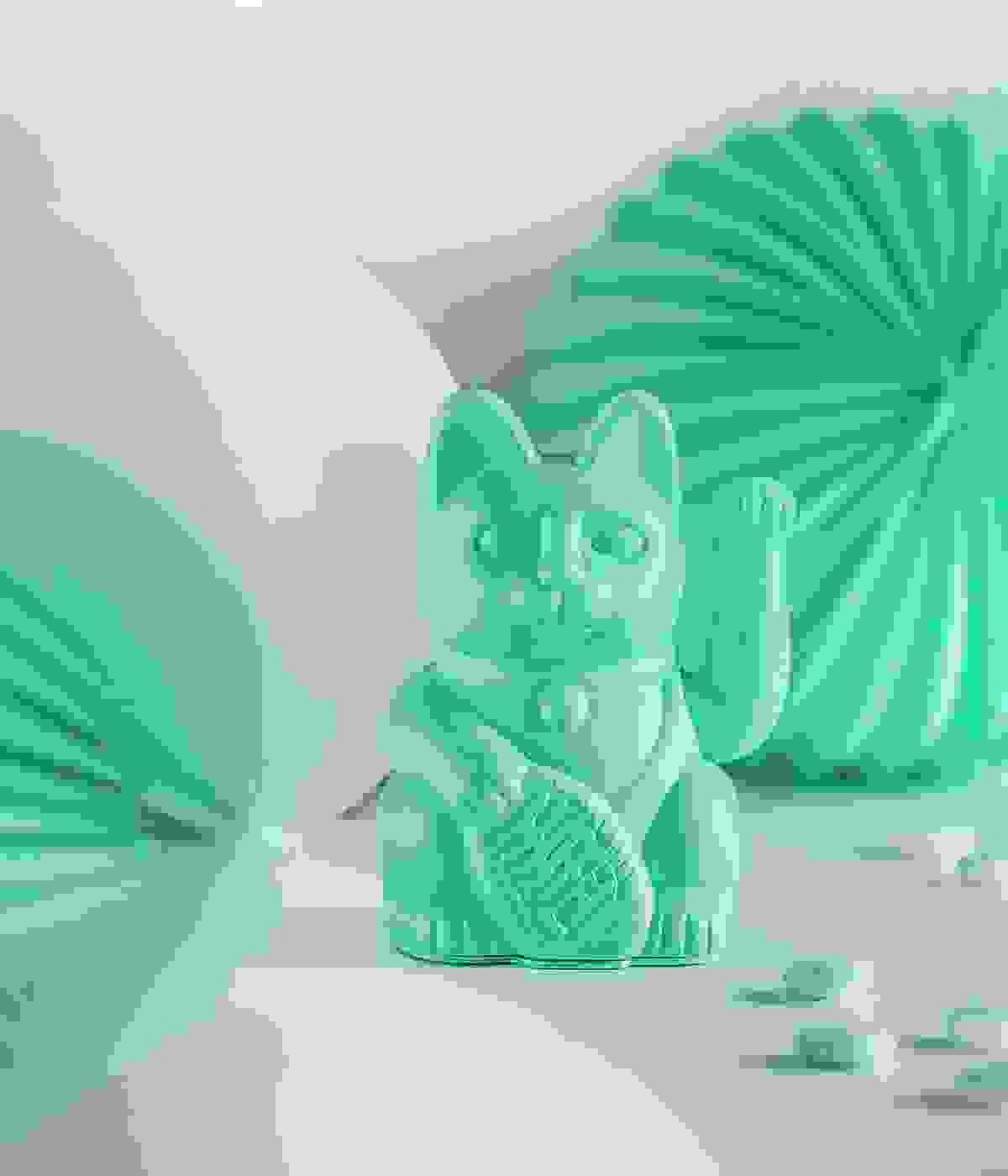 Winkekatze Lucky Cat Classic Mint