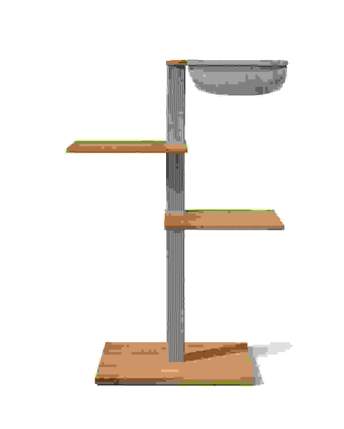 VIU-3 Kratzbaum – Eiche Natur Grau / Steingrau