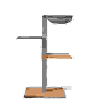 VIU-3 Kratzbaum – Eiche Natur Grau / Patinagrün