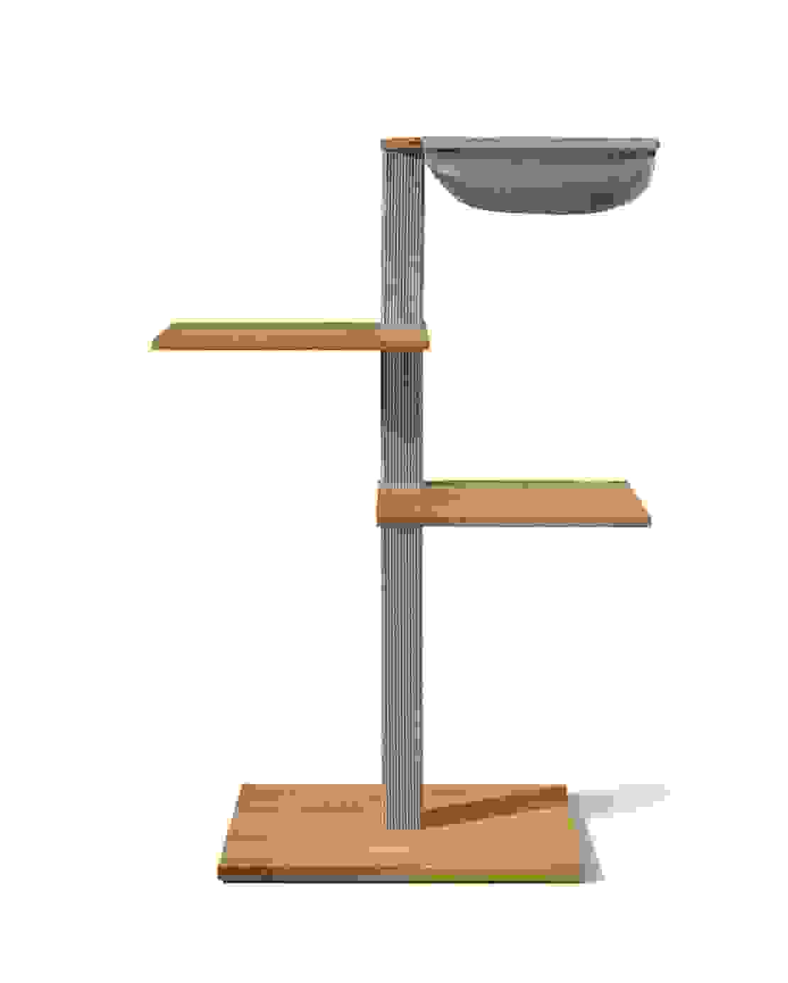 VIU-3 Kratzbaum – Eiche Natur Grau / Patinagrün