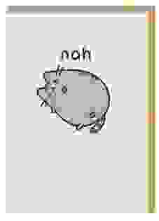 Nah Pusheen Grußkarte