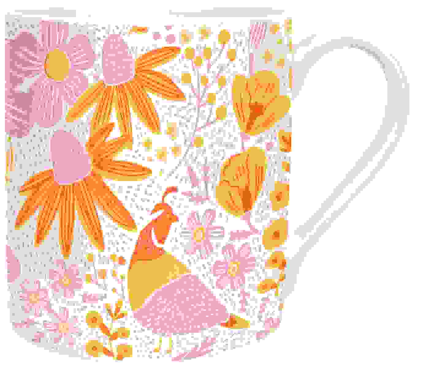California Floral Mohnblumen Tasse