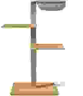 VIU-3 Kratzbaum – Eiche Weiß Beige / Steingrau