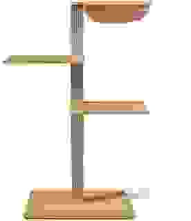 VIU-3 Kratzbaum – Eiche Weiß Beige / Altrosa