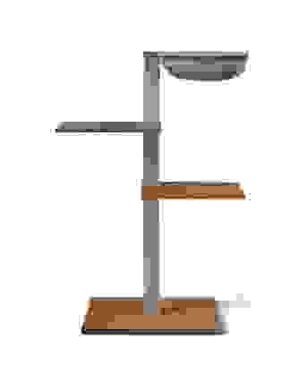 VIU-3 Kratzbaum – Nussbaum Grau / Patinagrün