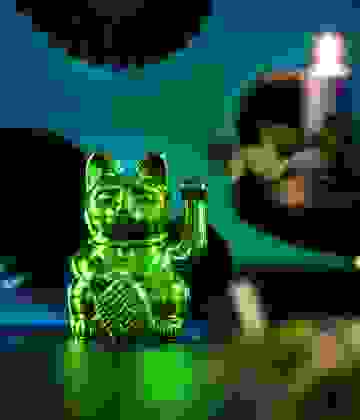 Lucky Cat Classic Glossy Green