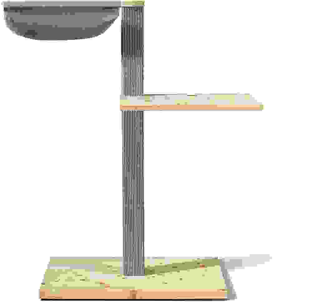 VIU-2 Kratzbaum – Zirbe Grau / Patinagrün