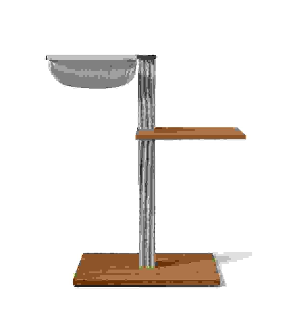 VIU-2 Kratzbaum – Nussbaum Grau / Signalgrau – Flanell