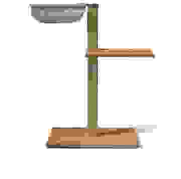 VIU-2 Kratzbaum – Eiche Natur Beige / Steingrau