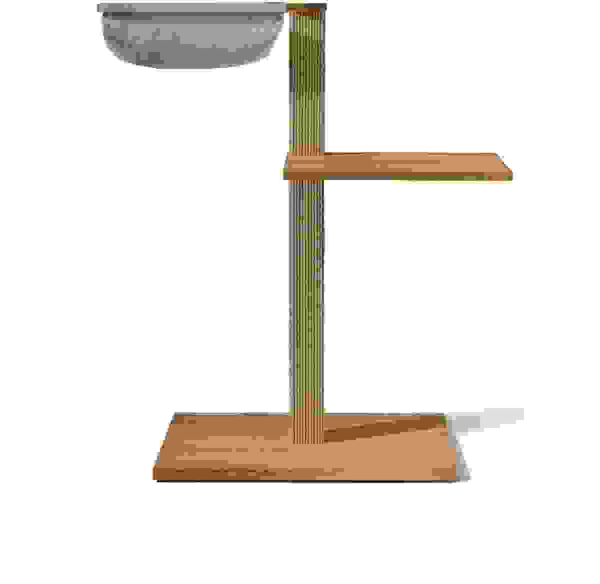 VIU-2 Kratzbaum – Eiche Natur Beige / Steingrau