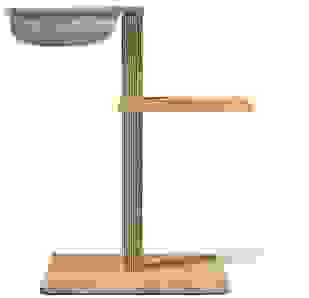 VIU-2 Kratzbaum – Eiche Weiß Beige / Steingrau