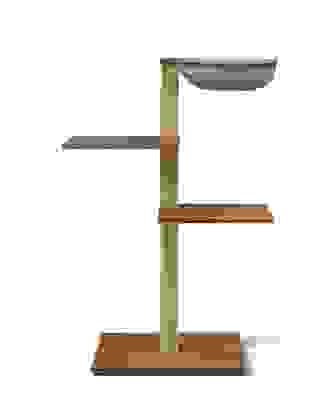 VIU-3 Kratzbaum – Nussbaum Beige / Patinagrün