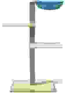 VIU-3 Kratzbaum – Zirbe Grau / Pazifikblau