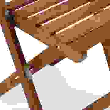 3-teiliges Balkonset aus Akazienholz - 2 Stühle und 1 Tisch