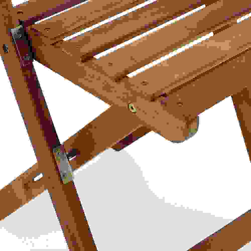 3-teiliges Balkonset aus Akazienholz - 2 Stühle und 1 Tisch