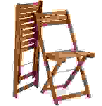 3-teiliges Balkonset aus Akazienholz - 2 Stühle und 1 Tisch