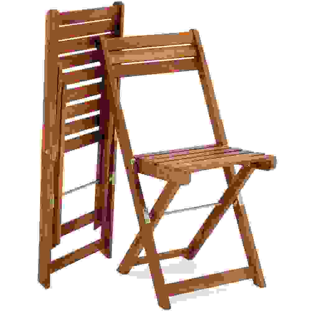 3-teiliges Balkonset aus Akazienholz - 2 Stühle und 1 Tisch