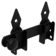 Alpenstahl Gartentorfalle aus Stahl schwarz matt, 120 mm