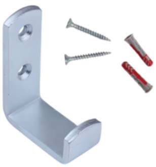 Alpenstahl Wandhaken STORE aus Stahl, 48 x 36 x 16 mm