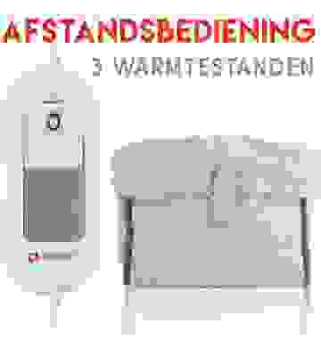 Alpina Elektrischer Fußwärmer - 3 Wärmestufen - waschbare Innenhülse - 100 Watt - Weiß