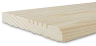 Amco Holzleiste Designleiste Fichte 9x75x1000 mm Massivholz unbehandelt