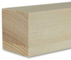 Amco Holzleiste Quadratleiste Kiefer 4x4x1000 mm Massivholz unbehandelt