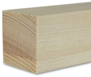 Amco Holzleiste Quadratleiste Kiefer 4x4x1000 mm Massivholz unbehandelt