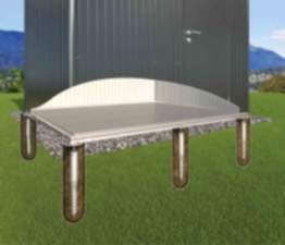 Biohort Erdschrauben-Fundament für AvantGarde A2 A4 MiniGarage
