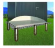 Biohort Erdschrauben-Fundament HighLine H3, Avantgarde A6, 2520x2120 mm