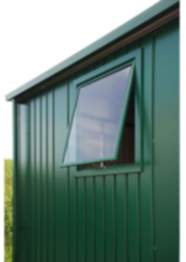 Biohort Fenster Europa silber-metallic 600x500 mm