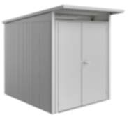 Biohort Gerätehaus AvantGarde Gr. A2 silber-metallic mit Doppeltür schmal