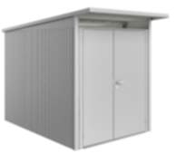Biohort Gerätehaus AvantGarde Gr. A3 silber-metallic mit Doppeltür schmal
