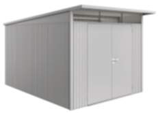 Biohort Gerätehaus AvantGarde Gr. A8 silber-metallic mit Doppeltür
