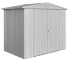 Biohort Gerätehaus Europa Gr. 3. silber-metallic 1560x2440x2030 mm