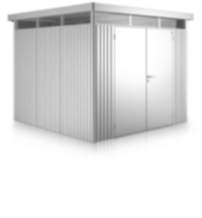 Biohort Gerätehaus HighLine Gr. H2, silber-metallic, Doppeltür 1950x2750x2220 mm