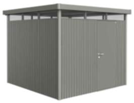 Biohort Gerätehaus HighLine Gr. H4 quarzgrau-metallic, Standardtür, 2750x2750x2220 mm