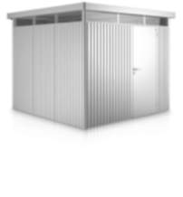 Biohort Gerätehaus HighLine Gr. H4, silber-metallic, Standardtür 2750x2750x2220 mm