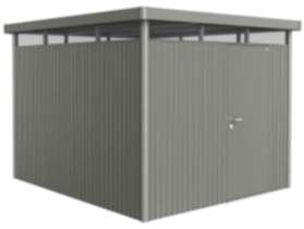 Biohort Gerätehaus HighLine Gr. H5 quarzgrau-metallic, Standardtür, 2750x3150x2220 mm