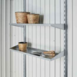Biohort Regale-Set, 2 Standardböden für Gerätehäuser u. Geräteschrank 245x720 mm