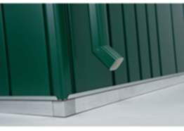 Biohort Regenfallrohr für HighLine, silber-metallic 2040 mm